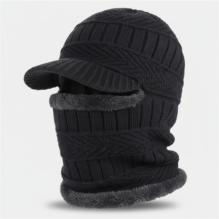 Warm Beanie with Face Cover – WinterCap