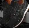 Women's Glitter Sneakers with Sporty Comfort - Leona