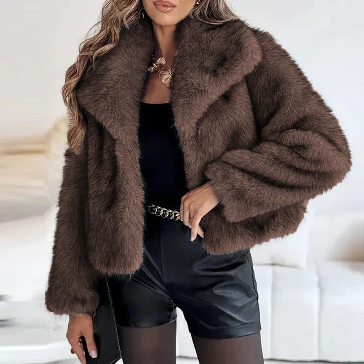 Women's Chic Faux Fur Winter Coat – Casual, Warm, Suitable for Cold Seasons