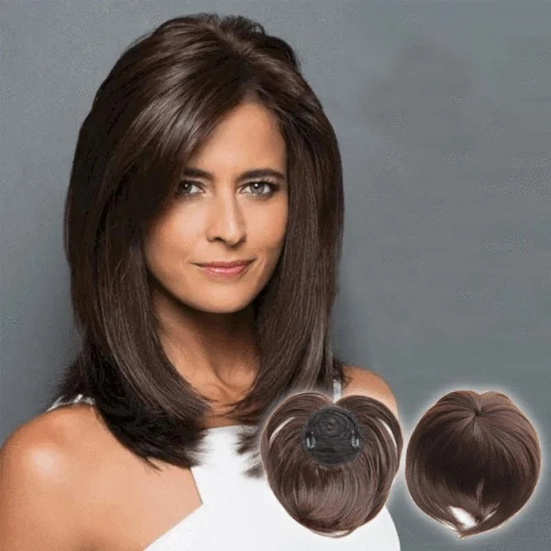 Women's Short Hair Topper – Discreet Volume with Clips