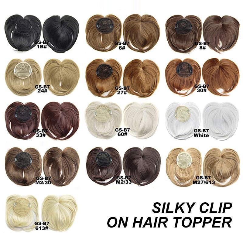 Women's Short Hair Topper – Discreet Volume with Clips