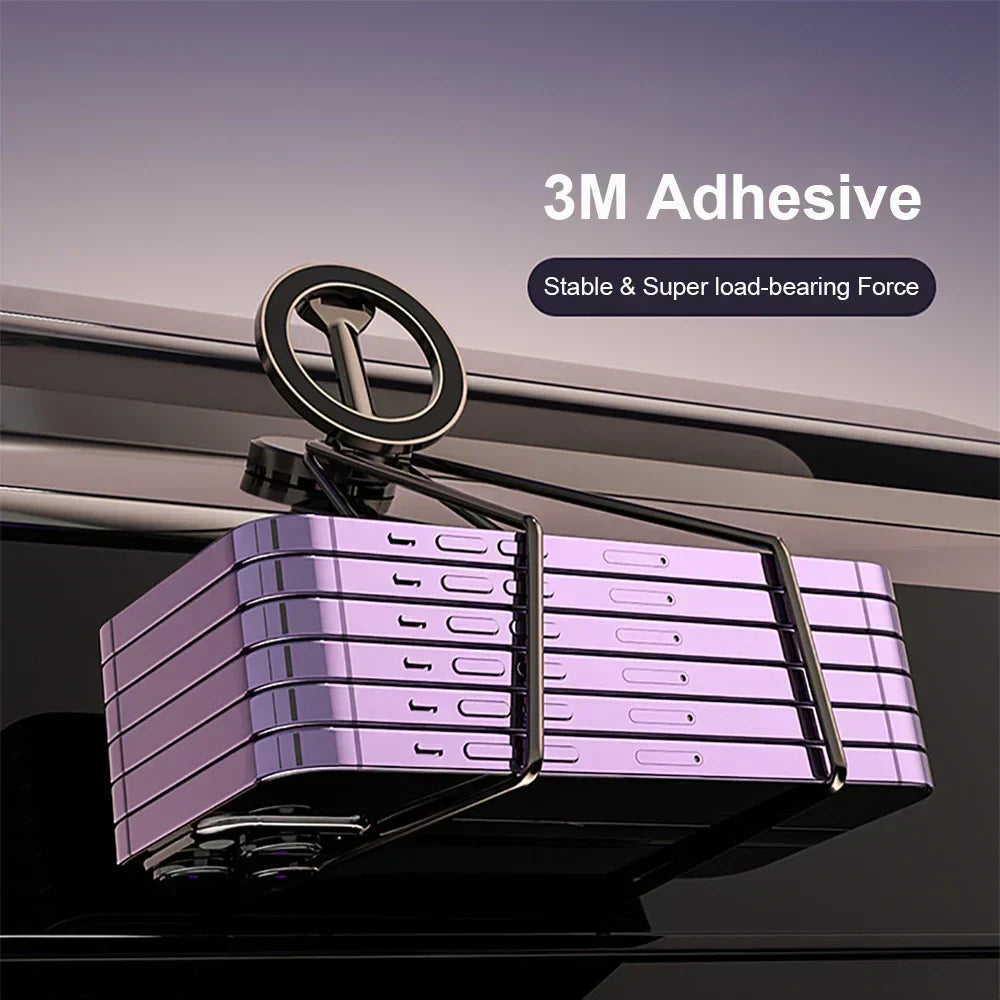 360° Foldable Magnetic Car Phone Holder - Stable & Adjustable