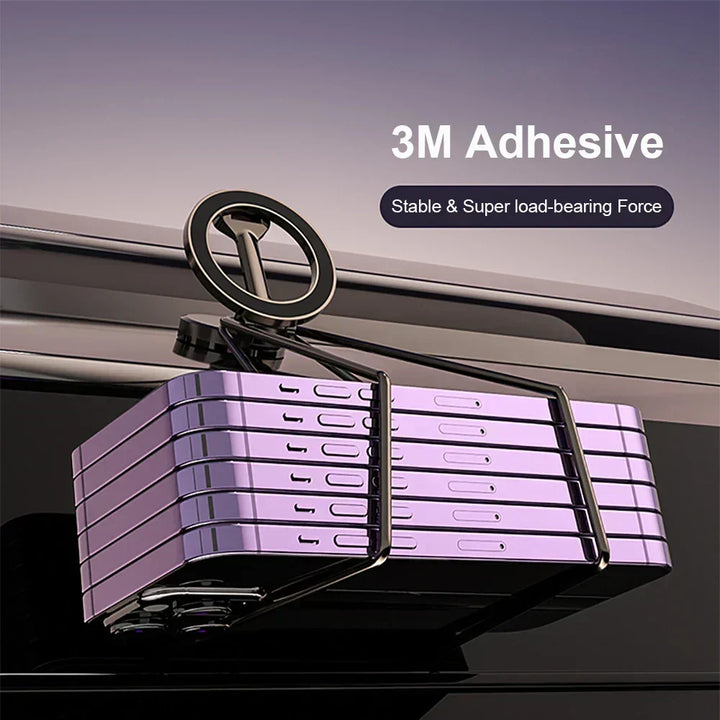 360° Foldable Magnetic Car Phone Holder - Stable & Adjustable