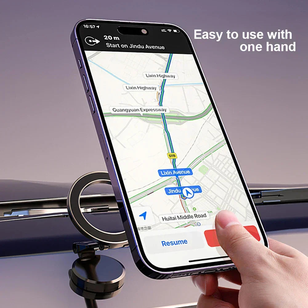 360° Foldable Magnetic Car Phone Holder - Stable & Adjustable
