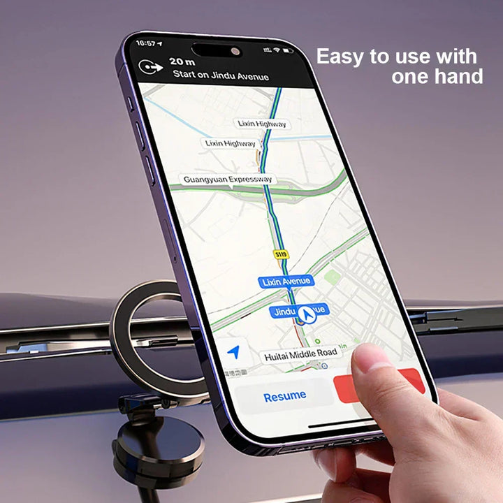 360° Foldable Magnetic Car Phone Holder - Stable & Adjustable