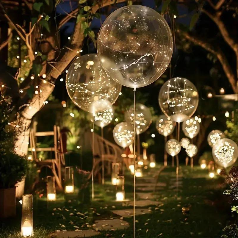 LED balloon set (pack of 10) – warm light, no mains connection required, for any occasion