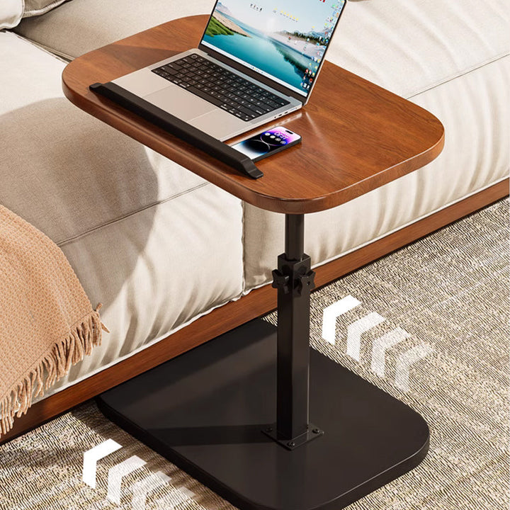 Height-Adjustable Rolling Laptop Desk with 360° Rotating Tabletop, 45–80 cm, 30 kg Load Capacity
