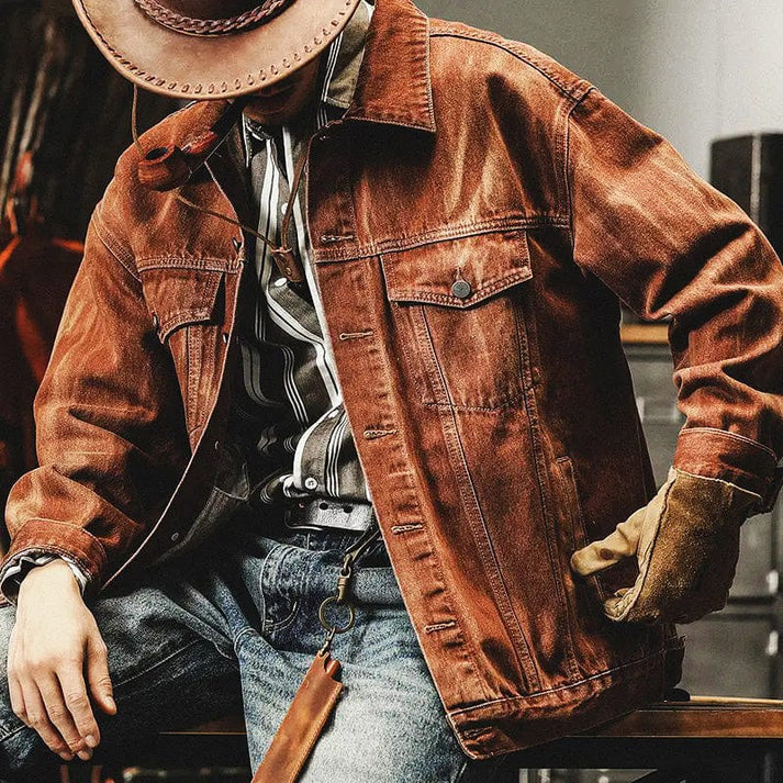 Denim Men's Jacket Classic Style Meets Modern Comfort