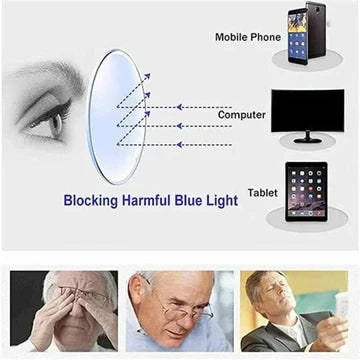 Adjustable Reading Glasses with Dual Focus Dials and Rimless Design