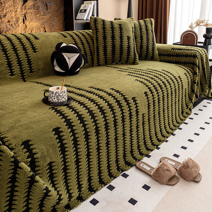 Soft Stretch Sofa Cover with Non-Slip Surface