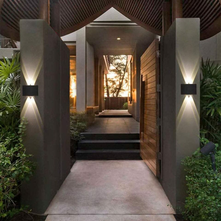 Waterproof LED Outdoor Wall Light – Slim Aluminum, Energy-Saving
