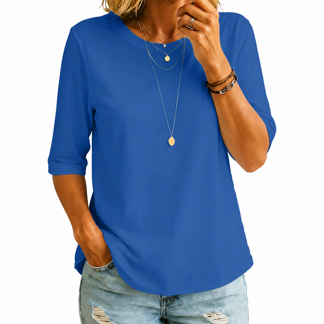 Comfort Coverage T-Shirt with Longer Half Sleeves