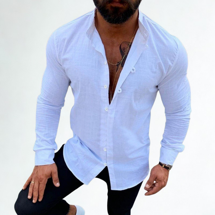 Classic Men’s Linen Shirt for Summer Comfort