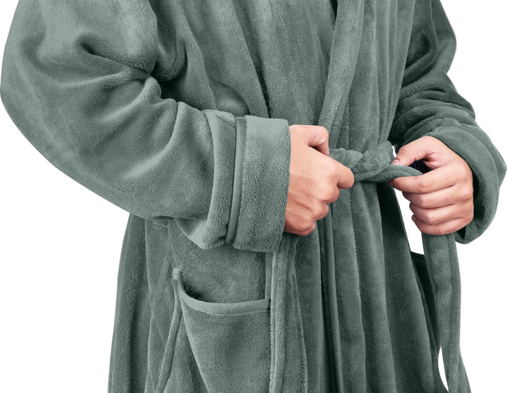 Men's Lightweight Fleece Summer Bathrobe – Harry