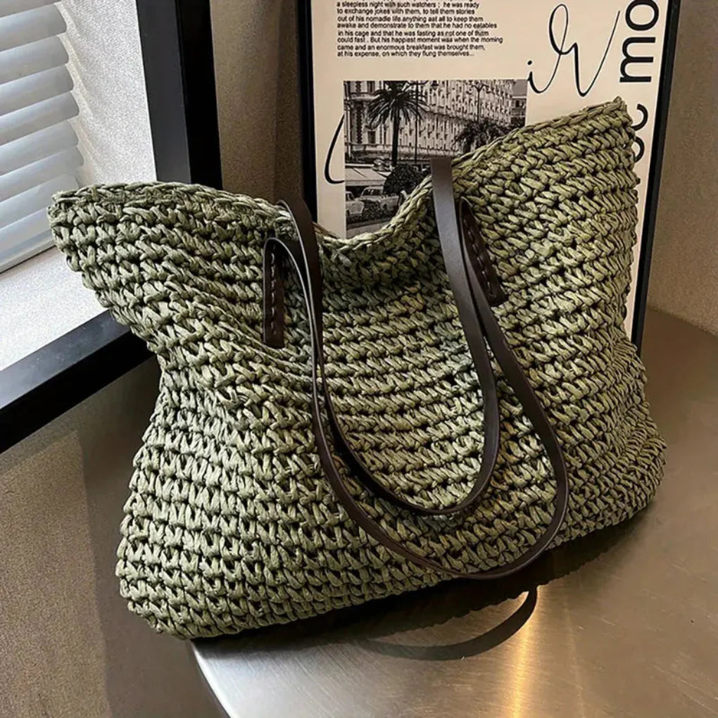 Women’s Woven Tote Bag – Stylish Carry-All for Daily Use