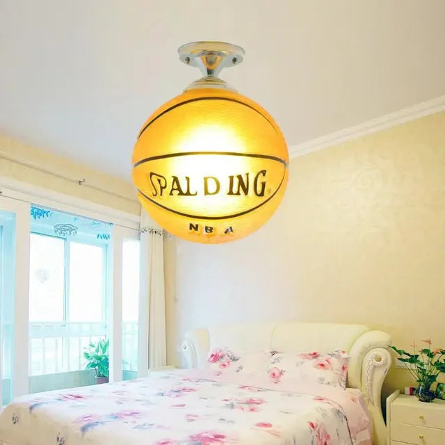 Playful Soccer Ball Ceiling Light – GoalBright