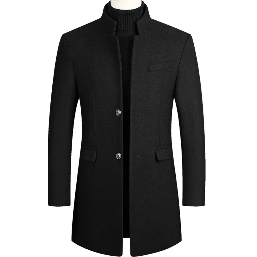 Alexander – Long Formal Men’s Coat with Timeless Elegance