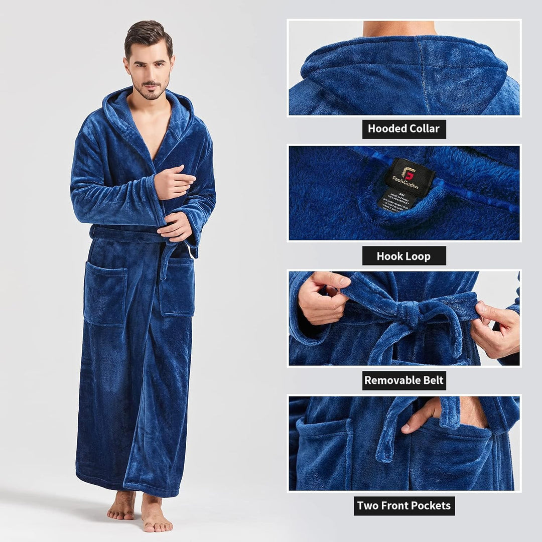 Men's Lightweight Fleece Summer Bathrobe – James