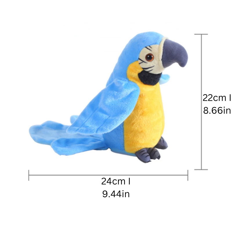 Talking Parrot Plush Toy - Squawkie