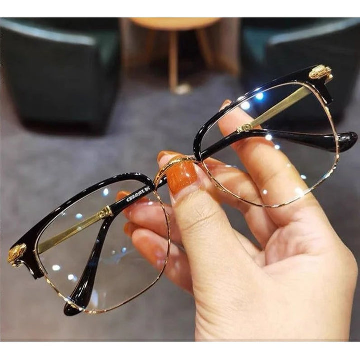Blue Light Reading Glasses with Lightweight Flexible Temples and Anti-Fatigue Lenses