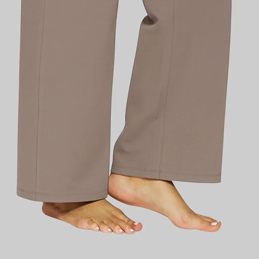 Women's High-Waisted Stretch Pants – Comfortable Pull-On Pants
