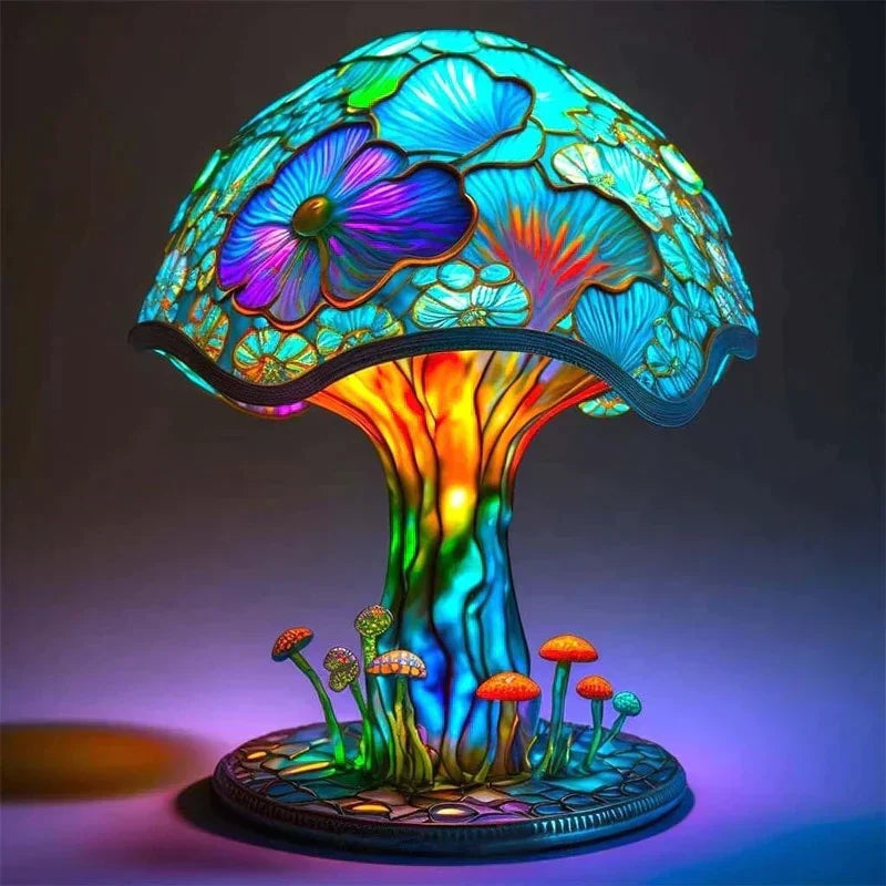 Enchanting Stained Glass Table Lamp - DreamGlow