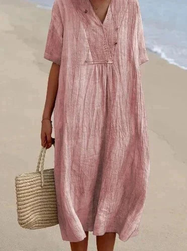 Cotton-Linen Summer Dress - Aria