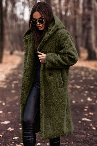 Women's Hooded Winter Coat – Faux Fur, Casual, Warm for Cold Days