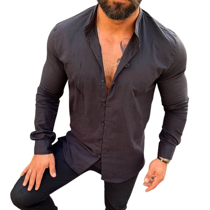 Classic Men’s Linen Shirt for Summer Comfort