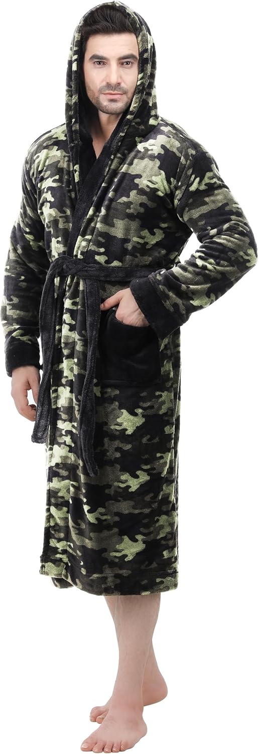 Men's Lightweight Fleece Summer Bathrobe – Harry