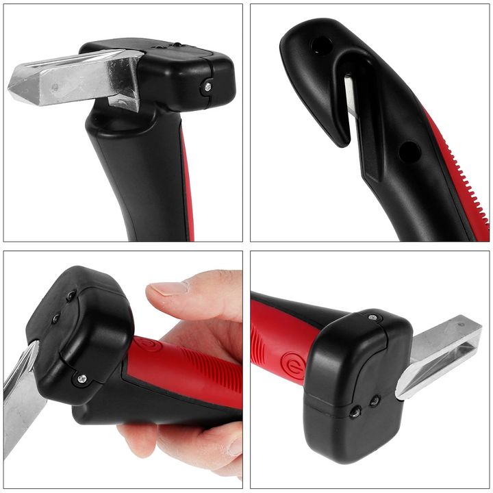 Car Door Handle Assist with Interior Grab Support and Emergency Window Breaker Inner