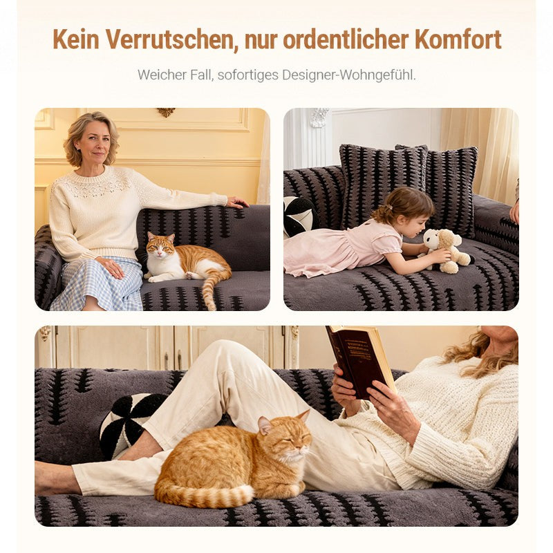 Soft Stretch Sofa Cover with Non-Slip Surface