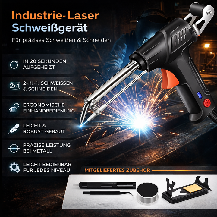 Precision Laser Welding Tool for Industrial Use: Fast Heat-Up, Welds and Cuts