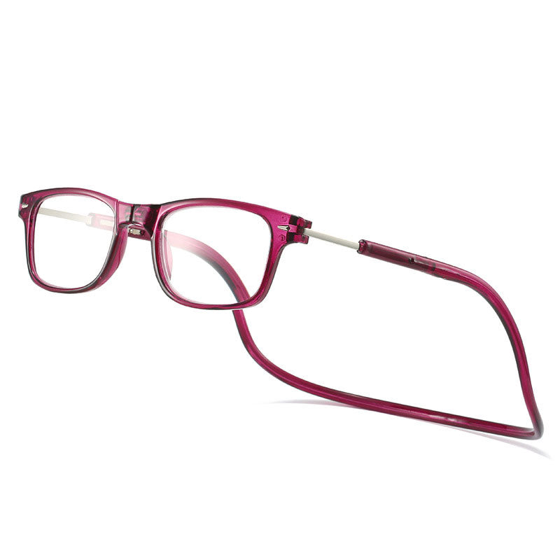 Reading Glasses with Magnetic Neck Hanger and Blue Light Filter with Anti-Loss Design