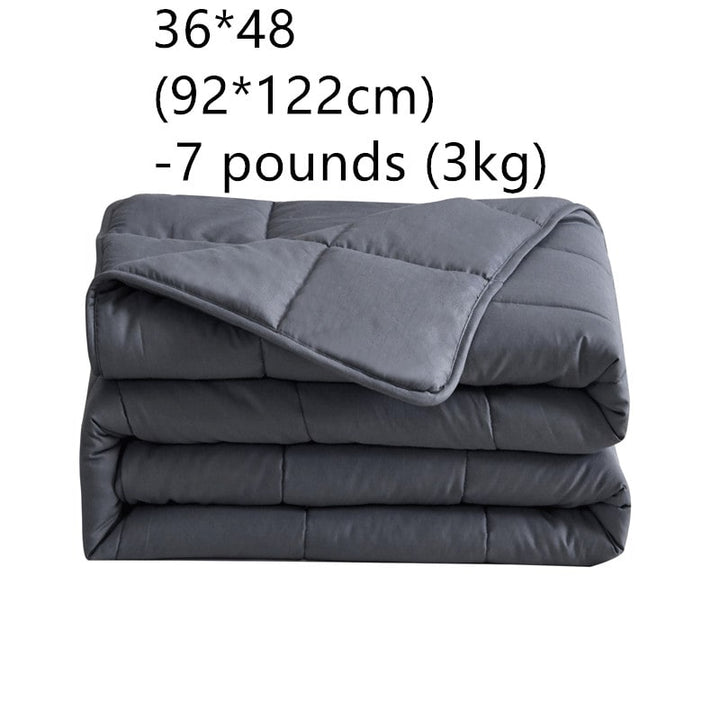 Cooling Weighted Blanket with Quilted Cotton and Glass Beads