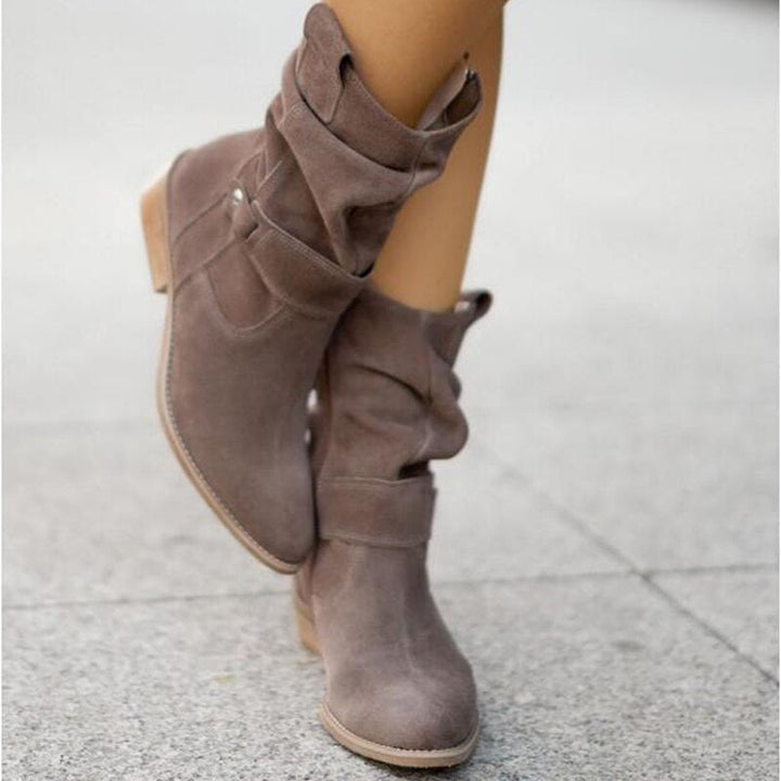FrostStyle Boots | Stylish Mid-Height Winter Boots for Women