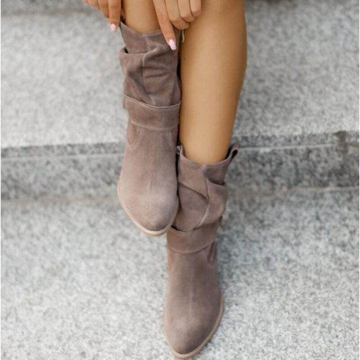 FrostStyle Boots | Stylish Mid-Height Winter Boots for Women