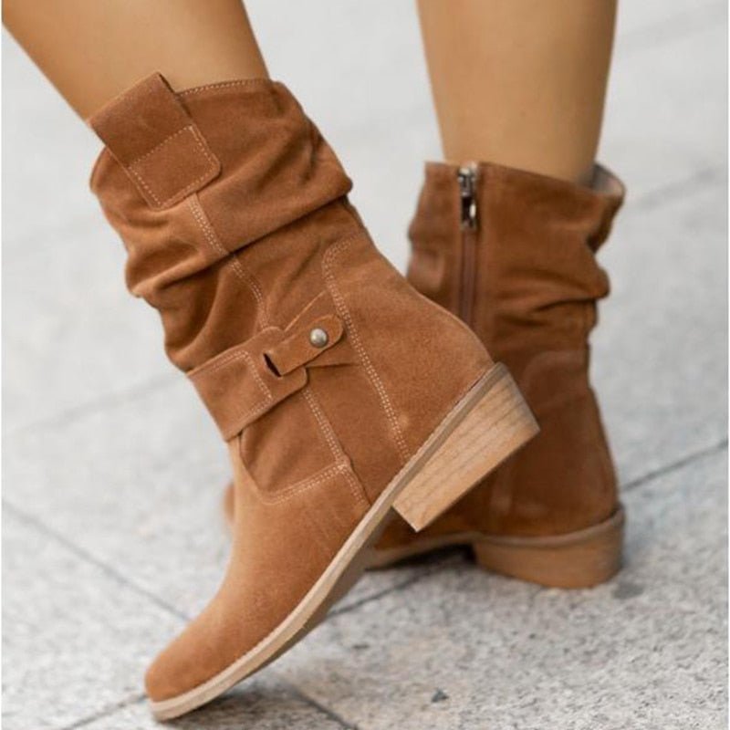 FrostStyle Boots | Stylish Mid-Height Winter Boots for Women