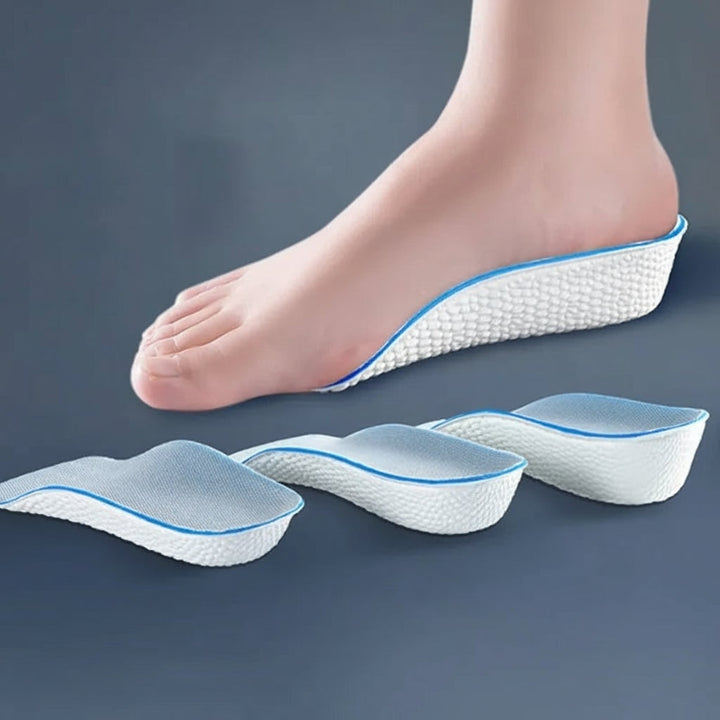 Custom Arch Support Insoles with Height Increasing Heel and Ergonomic Footbed