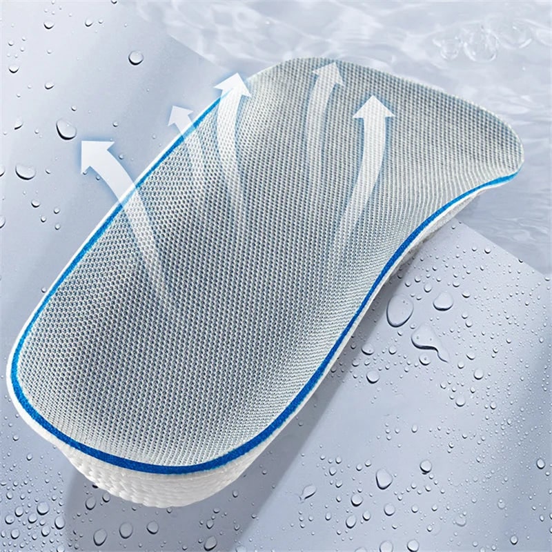 Custom Arch Support Insoles with Height Increasing Heel and Ergonomic Footbed