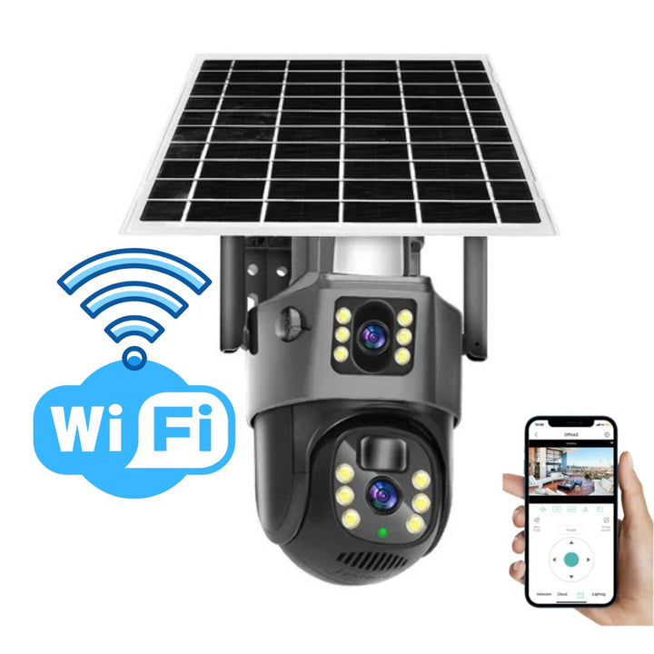 DualGuard 4K Wireless Security Camera with Solar Panel