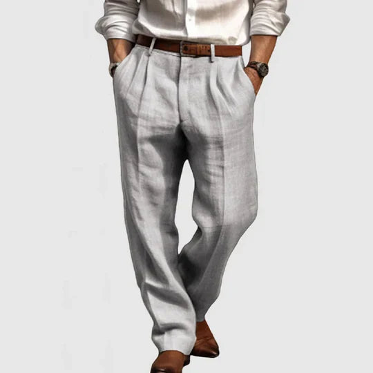 Men’s Cotton-Linen Casual Trousers – Relaxed Elegance for Everyday Comfort