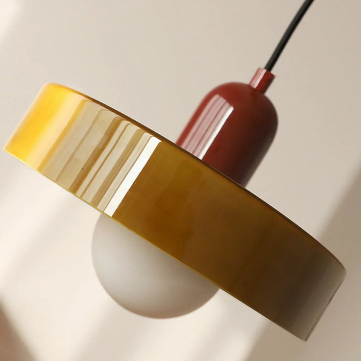 Bauhaus Stained Glass Pendant Lamp