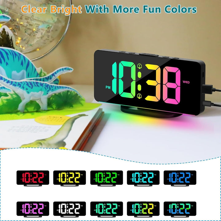 Digital Clock with Seconds and Large 10-Inch Display for Seniors with Calendar Day and Date