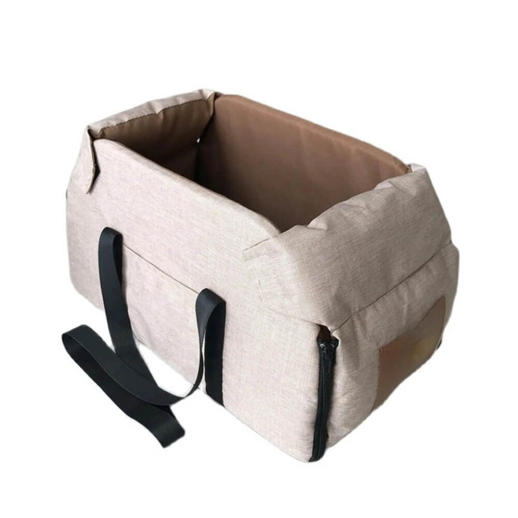 Non-Slip Detachable Contrast Colour Cat & Dog Car Seat Bed
