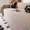 Breathable Woven Linen-Look Scratch-Resistant Throw Sofa Cover