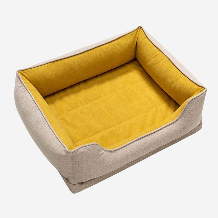 Washable Non-Slip Bolster Cat Bed
