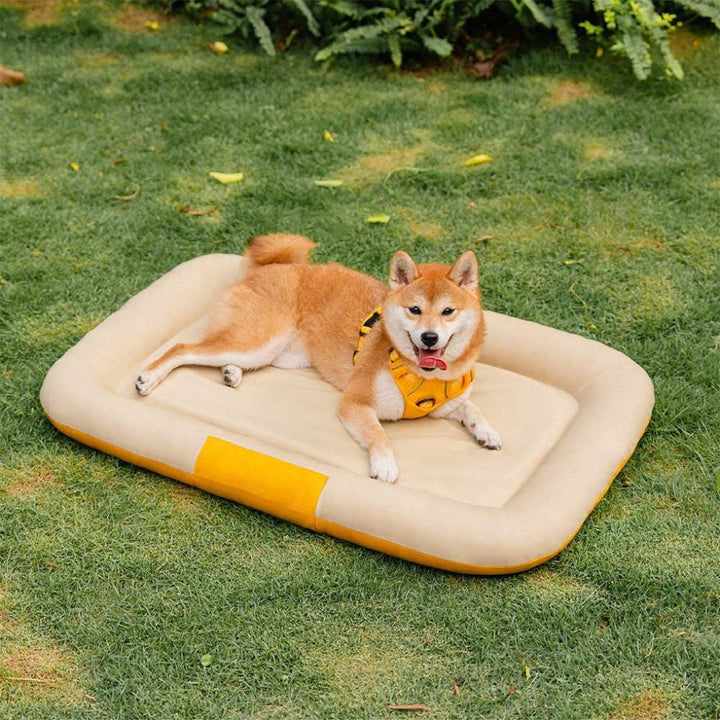 Outdoor Waterproof & Scratch-Resistant Colour-blocked Orthopaedic Dog Mat