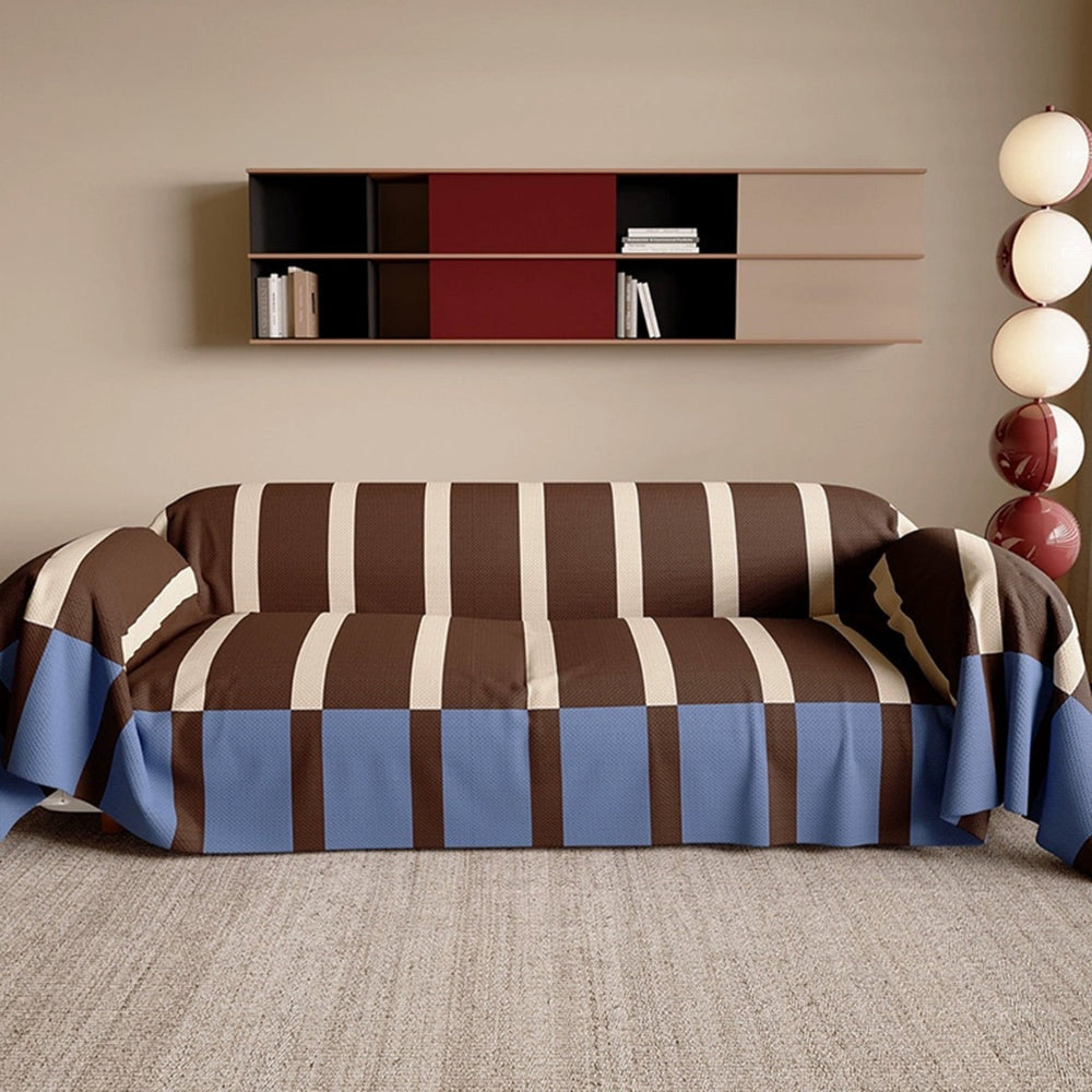 Modern Striped Sofa Couch Cover