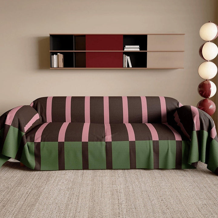Modern Striped Sofa Couch Cover